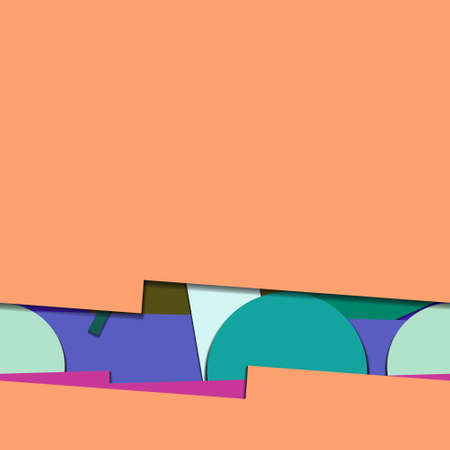 Flat material design - Creative vector trend seamless.のイラスト素材