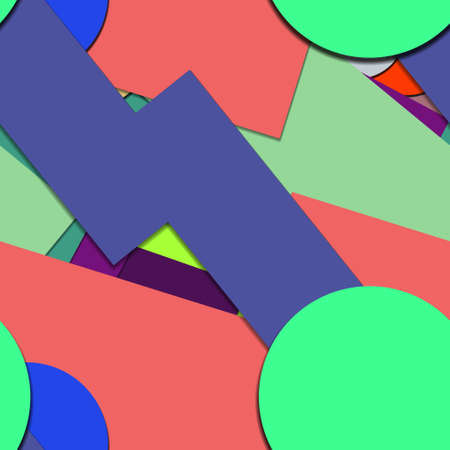Flat material design - Creative vector trend seamless.のイラスト素材