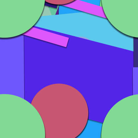 Flat material design - Creative vector trend seamless.のイラスト素材