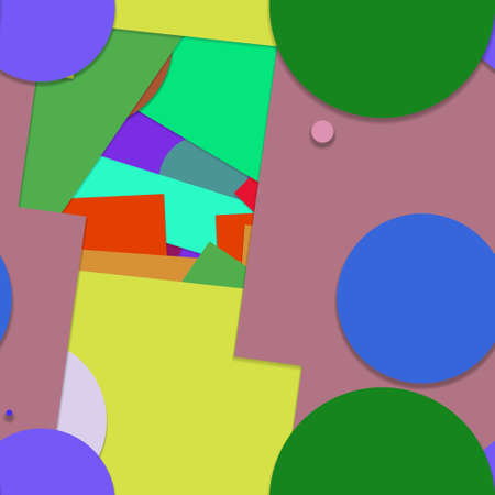 Flat material design - Creative vector trend seamless.のイラスト素材