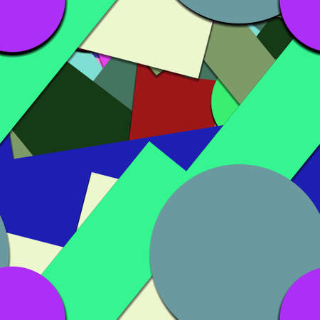 Flat material design - Creative vector trend seamless.のイラスト素材