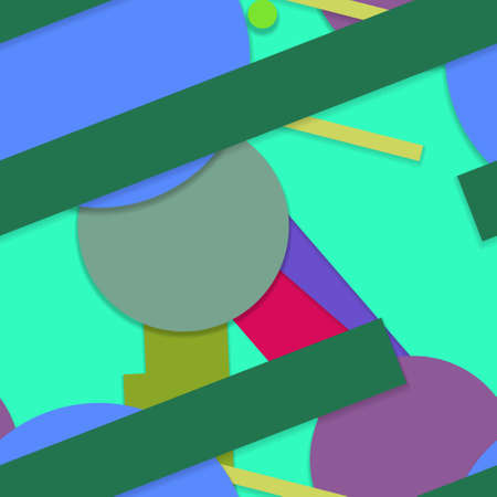 Flat material design - Creative vector trend seamless.のイラスト素材