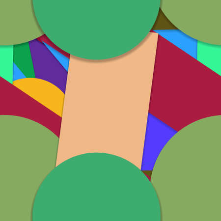 Flat material design - Creative vector trend seamless.のイラスト素材