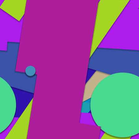 Flat material design - Creative vector trend seamless.のイラスト素材