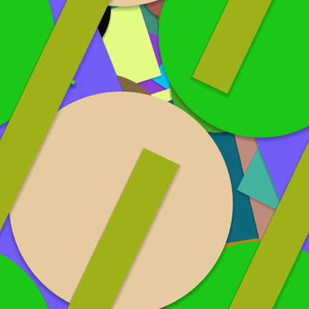 Flat material design - Creative vector trend seamless.のイラスト素材
