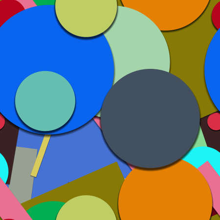 Flat material design - Creative vector trend seamless.のイラスト素材