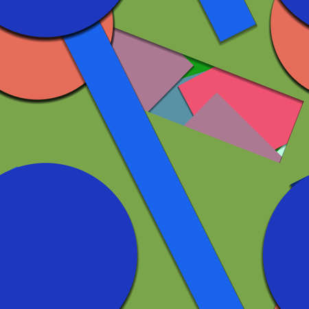 Flat material design - Creative vector trend seamless.のイラスト素材
