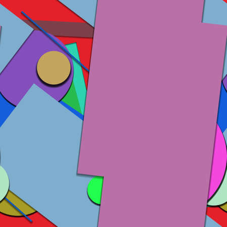 Flat material design - Creative vector trend seamless.のイラスト素材