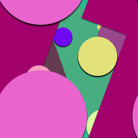 Flat material design - Creative vector trend seamless.のイラスト素材