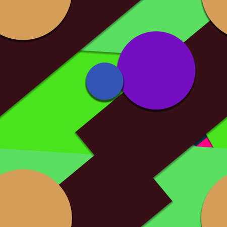 Flat material design - Creative vector trend seamless.のイラスト素材
