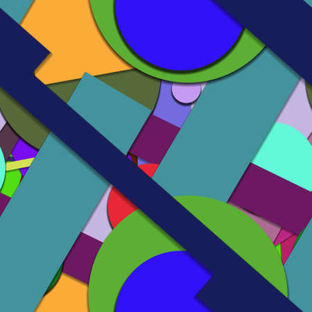 Flat material design - Creative vector trend seamless.のイラスト素材