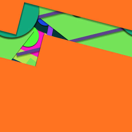 Flat material design - Creative vector trend seamless.のイラスト素材