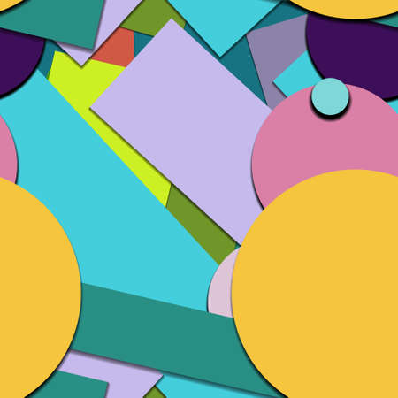 Flat material design - Creative vector trend seamless.のイラスト素材