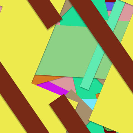 Flat material design - Creative vector trend seamless.のイラスト素材