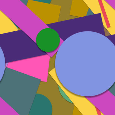 Flat material design - Creative vector trend seamless.のイラスト素材