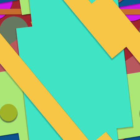 Flat material design - Creative vector trend seamless.のイラスト素材
