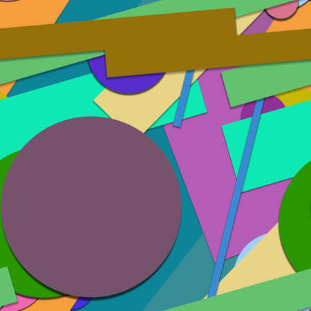Flat material design - Creative vector trend seamless.のイラスト素材