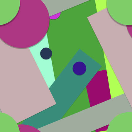 Flat material design - Creative vector trend seamless.のイラスト素材