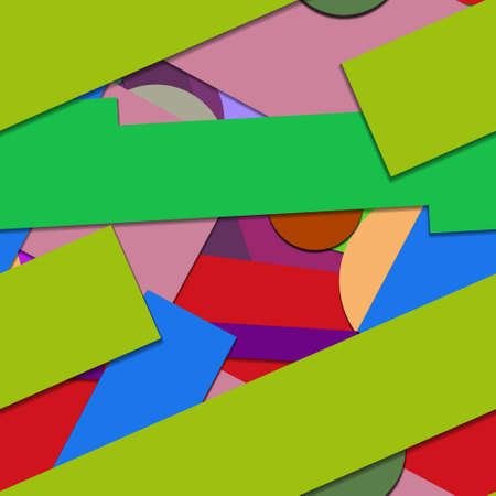 Flat material design - Creative vector trend seamless.のイラスト素材