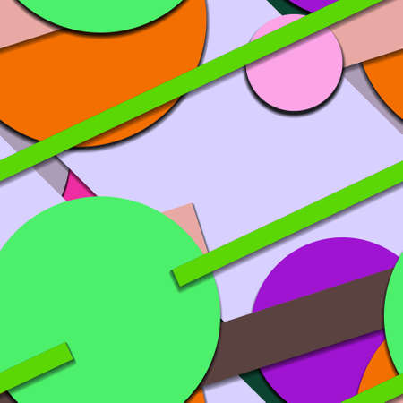 Flat material design - Creative vector trend seamless.のイラスト素材