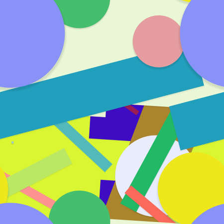 Flat material design - Creative vector trend seamless.のイラスト素材