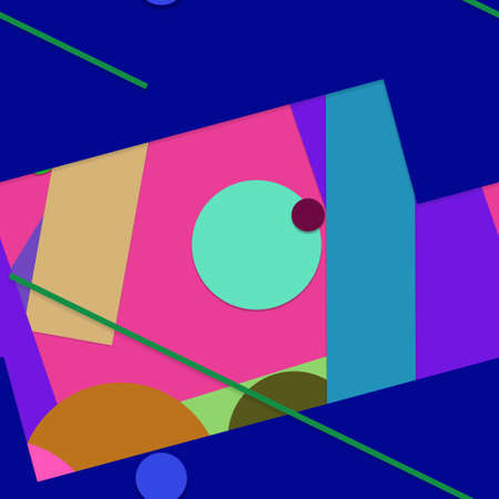 Flat material design - Creative vector trend seamless.のイラスト素材