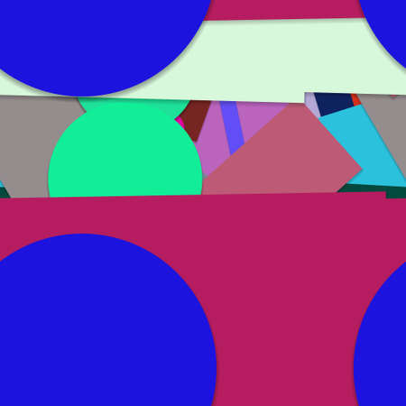 Flat material design - Creative vector trend seamless.のイラスト素材