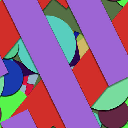 Flat material design - Creative vector trend seamless.のイラスト素材