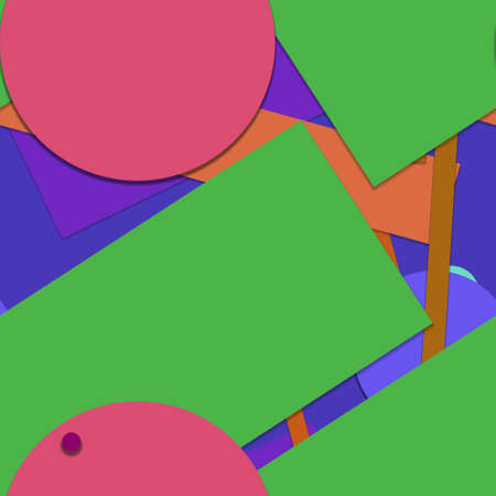Flat material design - Creative vector trend seamless.のイラスト素材