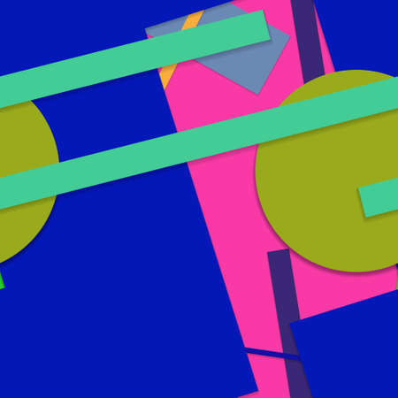 Flat material design - Creative vector trend seamless.のイラスト素材