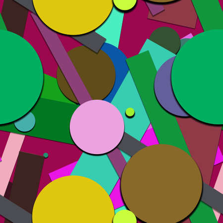 Flat material design - Creative vector trend seamless.のイラスト素材