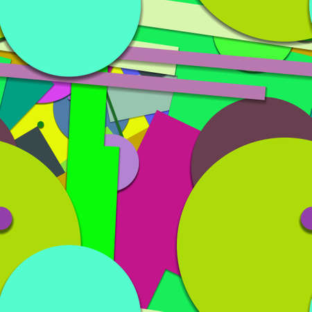 Flat material design - Creative vector trend seamless.のイラスト素材