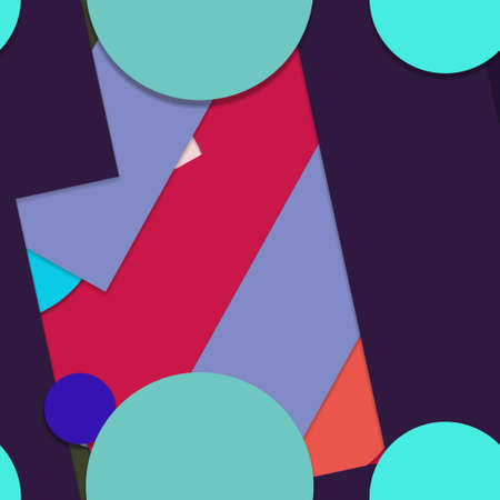Flat material design - Creative vector trend seamless.のイラスト素材