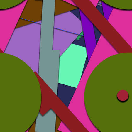 Flat material design - Creative vector trend seamless.のイラスト素材
