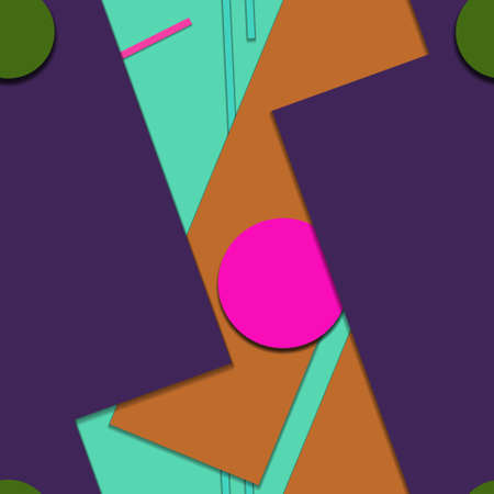 Flat material design - Creative vector trend seamless.のイラスト素材