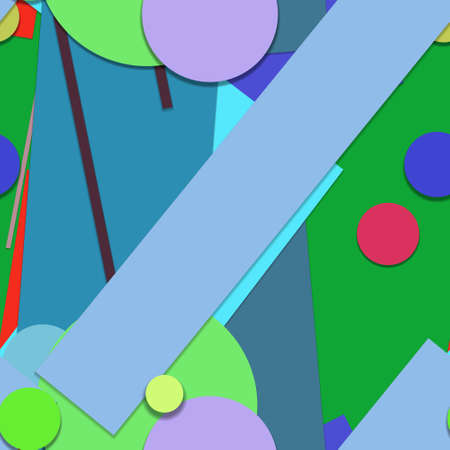 Flat material design - Creative vector trend seamless.のイラスト素材