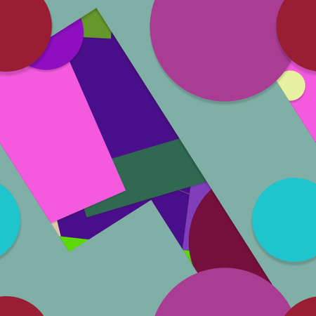 Flat material design - Creative vector trend seamless.のイラスト素材