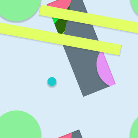 Flat material design - Creative vector trend seamless.のイラスト素材