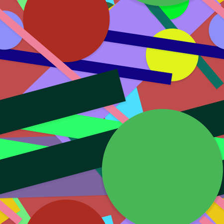 Flat material design - Creative vector trend seamless.のイラスト素材