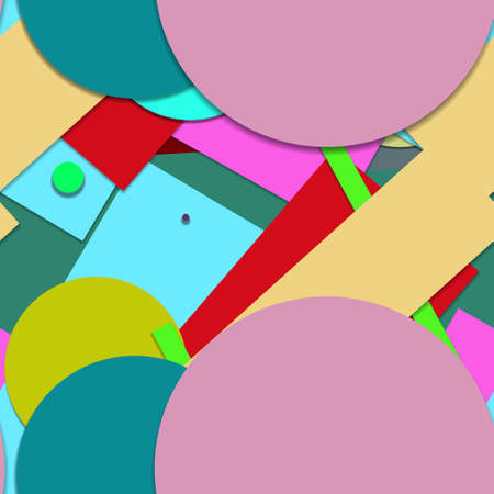 Flat material design - Creative vector trend seamless.のイラスト素材