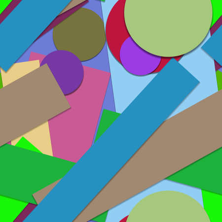Flat material design - Creative vector trend seamless.のイラスト素材