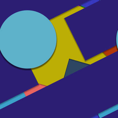 Flat material design - Creative vector trend seamless.のイラスト素材