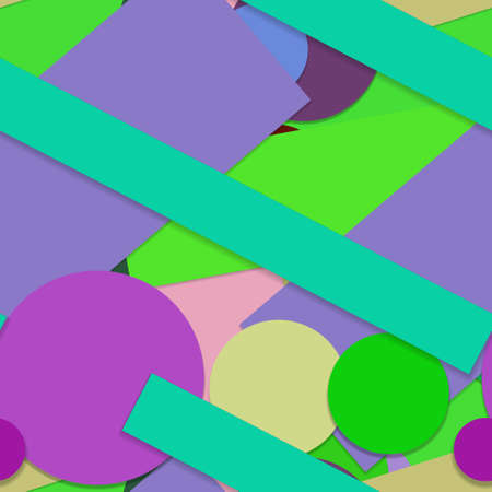 Flat material design - Creative vector trend seamless.のイラスト素材