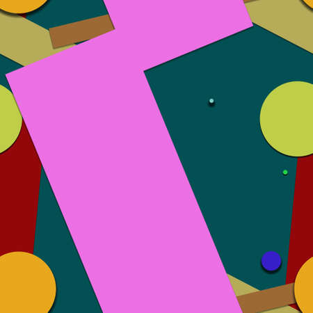 Flat material design - Creative vector trend seamless.のイラスト素材