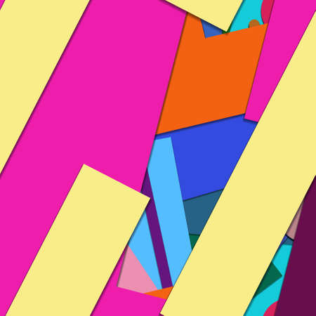 Flat material design - Creative vector trend seamless.のイラスト素材