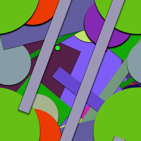 Flat material design - Creative vector trend seamless.のイラスト素材