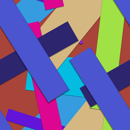 Flat material design - Creative vector trend seamless.のイラスト素材