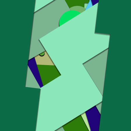 Flat material design - Creative vector trend seamless.のイラスト素材