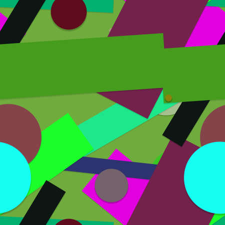 Flat material design - Creative vector trend seamless.のイラスト素材