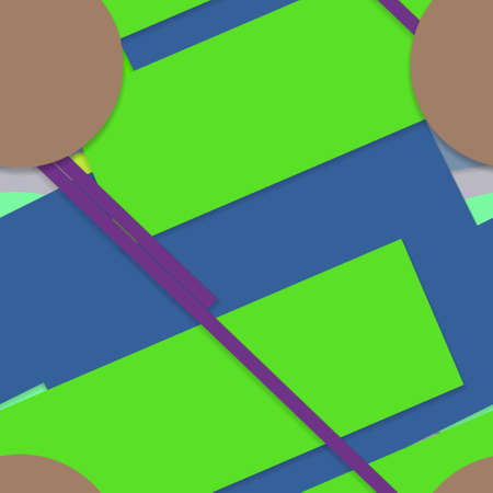 Flat material design - Creative vector trend seamless.